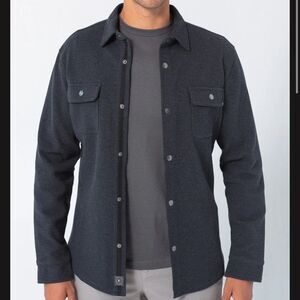 Linksoul Wyeth Shirt Jacket Black Large Nwt